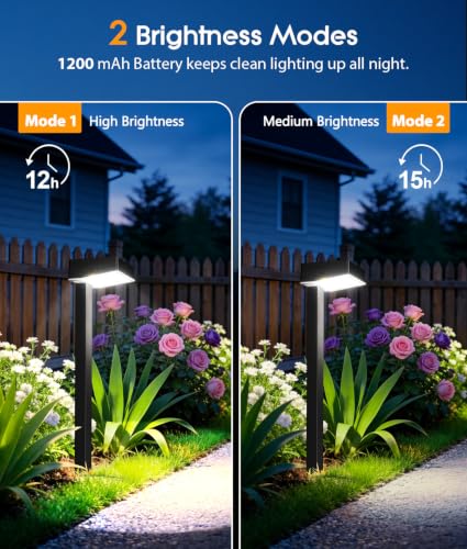 Solar Pathway Lights Outdoor (4 Count)