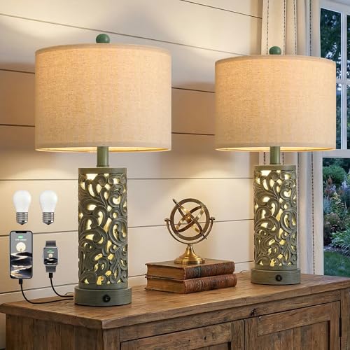 22'' Table Lamp Set of 2 for Living Room (2 Count)