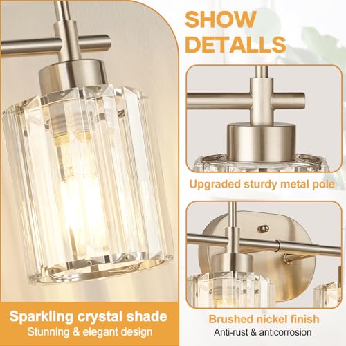 Modern Crystal Vanity Light Fixtures