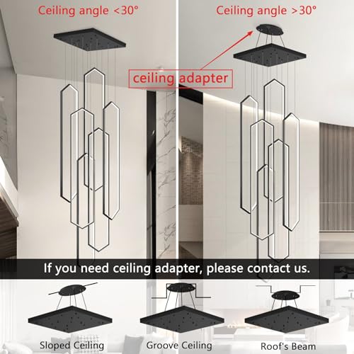 6 Rings Chandelier Modern