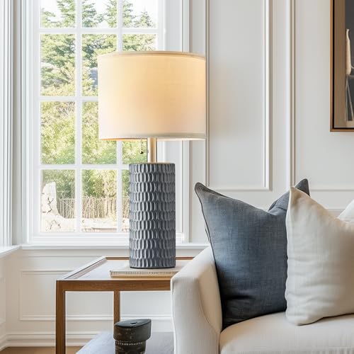 20” Modern Ceramic Table Lamps for Bedroom (2 Count)