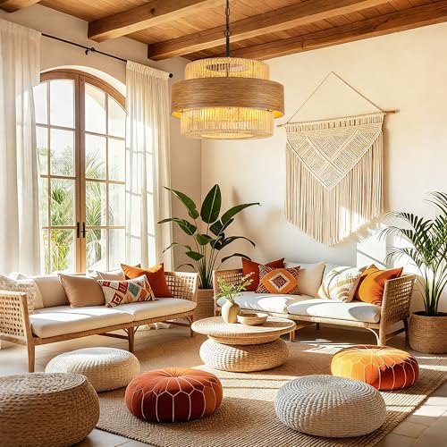 Rattan Chandelier