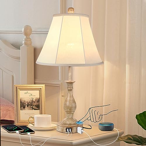 Farmhouse Table Lamp Touch Control 3