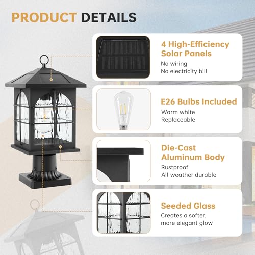 Solar Post Light Outdoor