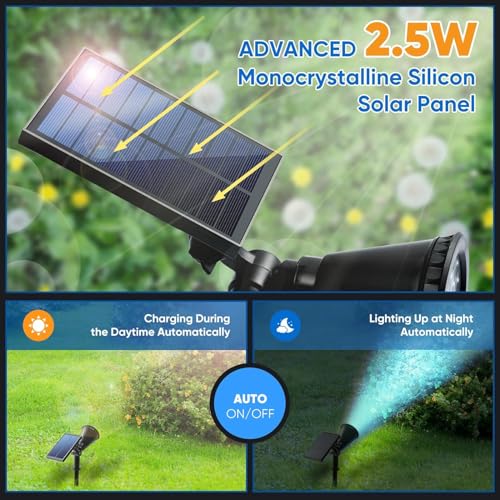 Solar Spot Lights Outdoor (2 Count)