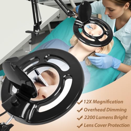 2200 Lumens 12X Magnifier Esthetician Light