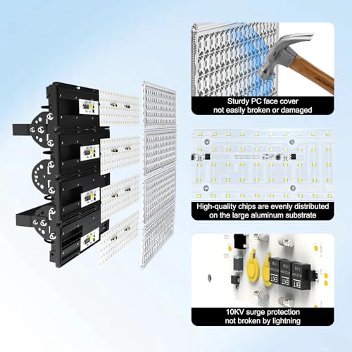 400W LED Stadium Lights 56000LM Arena Field Flood Light 6500K