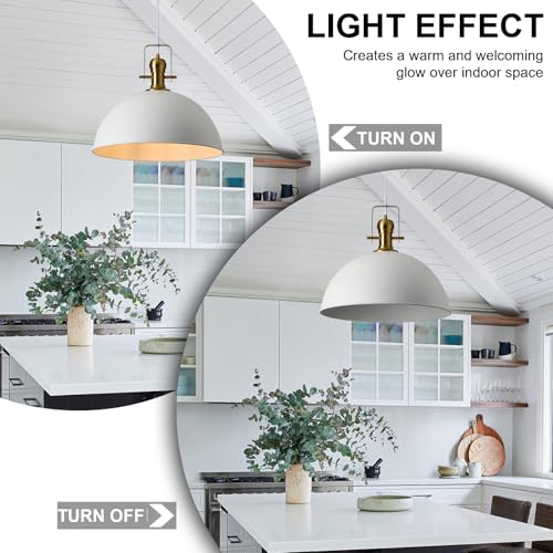 18 Inch White Farmhouse Pendant Lights