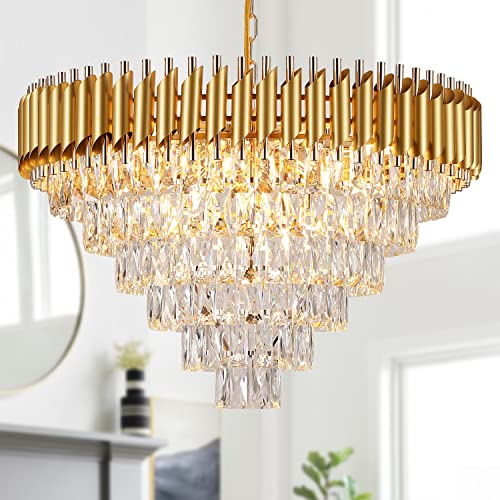 Gold Crystal Chandelier
