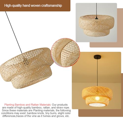 13.8" Bamboo Lamp Shade