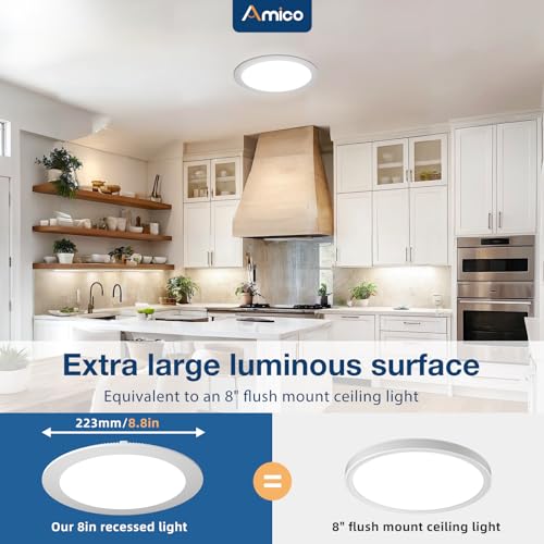 24 Pack 8 Inch LED Recessed Light with Junction Box (24 Count)
