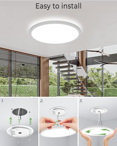 4Pack 16.5 Inch LED Ceiling Light Flush Mount (4 Count)