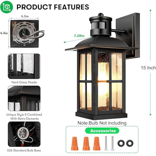 15inch Outdoor Wall Light Fixtures (4 Count)