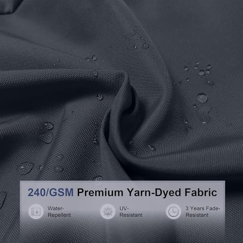 Patio Umbrella with Base 11'X11' Double Top LED Light