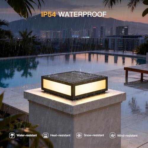 Large Solar Post Lights