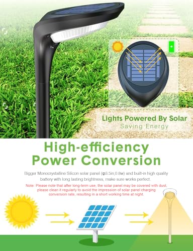 Solar Pathway Lights Outdoor 4 Pack (4 Count)