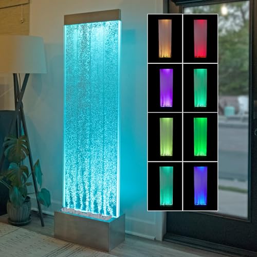 MLT134SL Indoor Floor Bubble Wall Water Fountain with Color