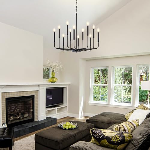 Modern Black Chandelier for Dining Room