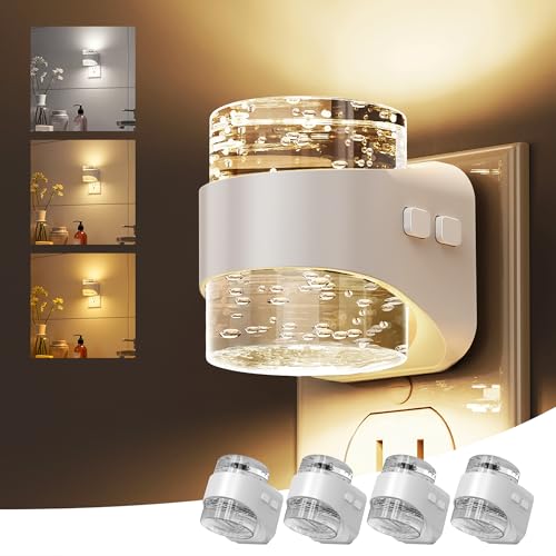 Night Light 3CCT Bubble Night Lights Plug into Wall (4 Count)