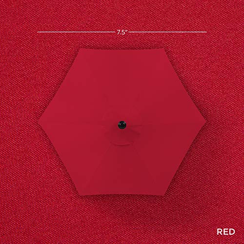 7.5ft Solar Umbrella LED Lighted Patio Umbrella