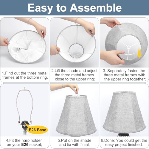 Bell Lamp Shades Set of 2 (2 Count)