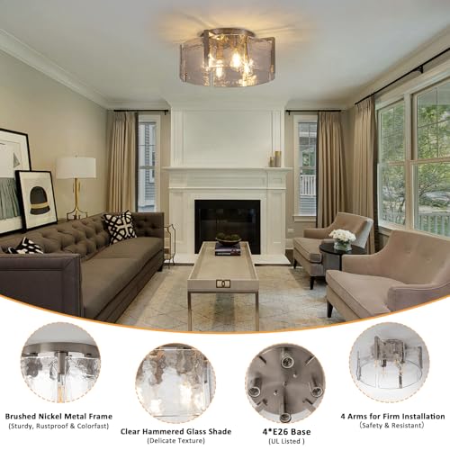 Modern Semi Flush Mount Ceiling Light Fixture