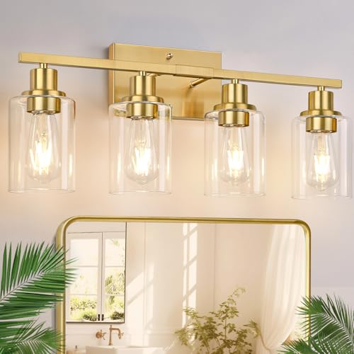 4 Light Bathroom Light Fixtures (4 Count)