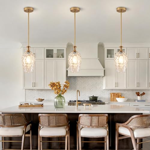 Modern Gold Pendant Lights (2 Count)