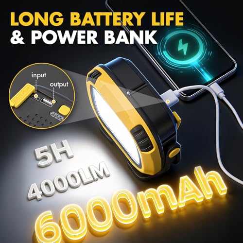 2Pack 6000mAh Rechargeable Work Light (2 Count)