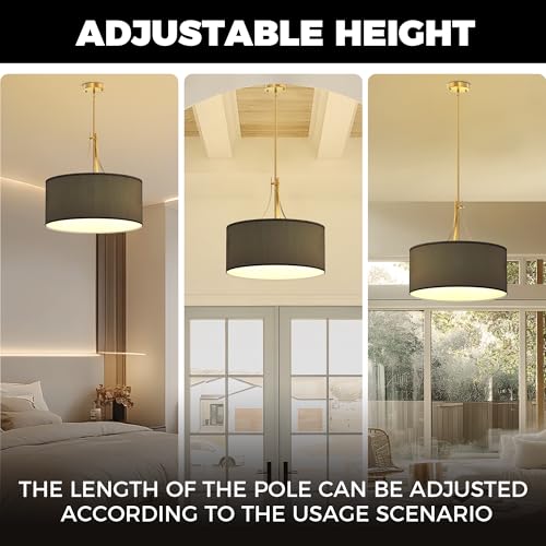 5 Light Farmhouse Drum Chandelier
