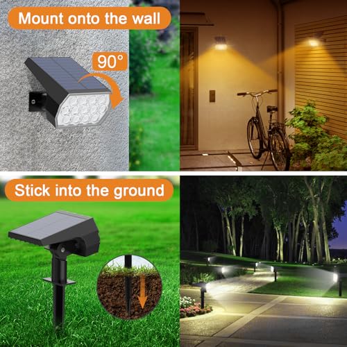 Color Changing Solar Lights Outdoor (6 Count)