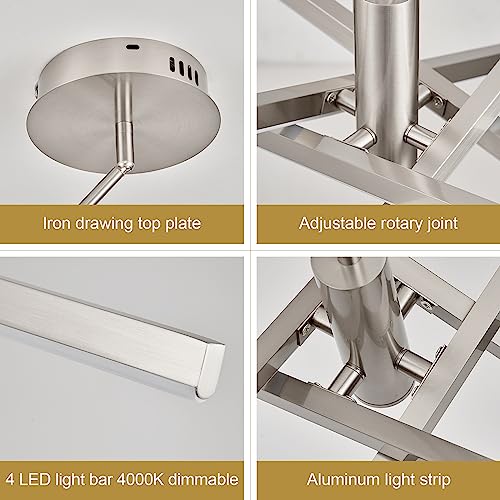 Nickel Modern LED Chandelier