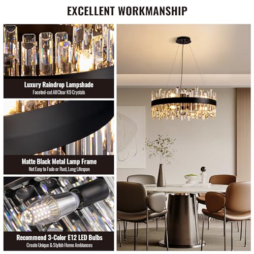 23.6'' Modern Crystal Chandelier