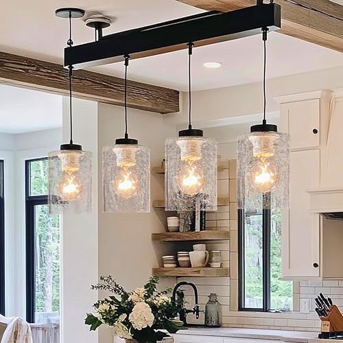 3Pcs Crack Finish Glass Lamp Shade (3 Count)