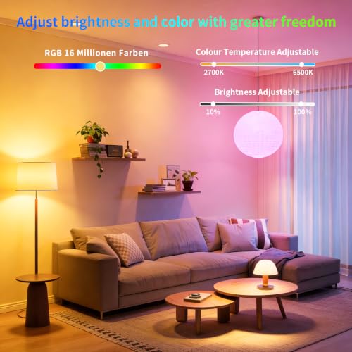 E26 Smart Bulb 2 Pack with Remote Control (2 Count)