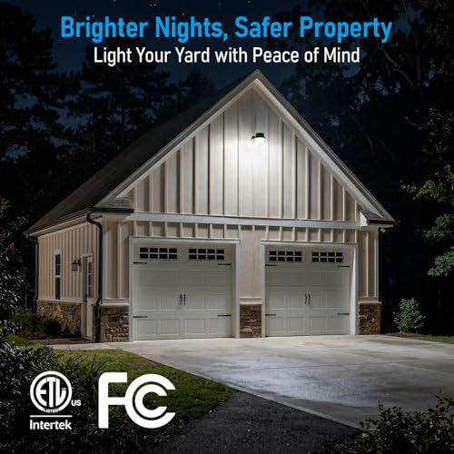 LED Barn Light Dusk to Dawn Area Lights Aluminum 5000K Bronze