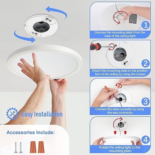 LED Flush Mount Ceiling Light Fixture
