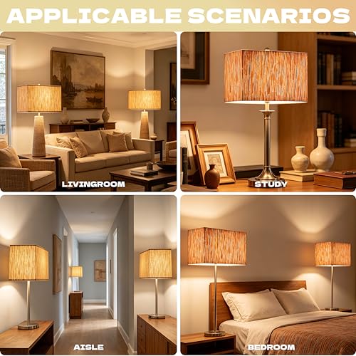 Medium Rectangle Lamp Shades Set of 2 (2 Count)