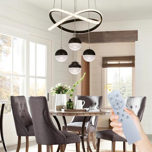 Modern Black LED Chandeliers