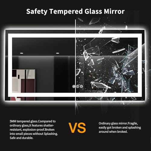 60"X36" LED Bathroom Mirror with Lights