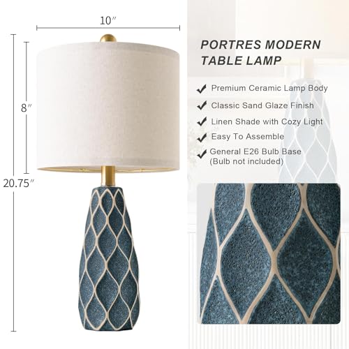 Samll Table Lamps Set of 2 for Living Room