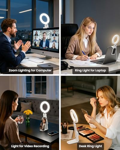 Ring Light for Laptop Desk Clip On