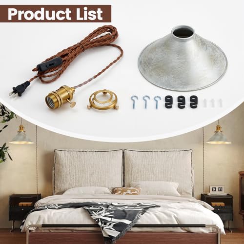 Plug in Pendant Light (2 Count)