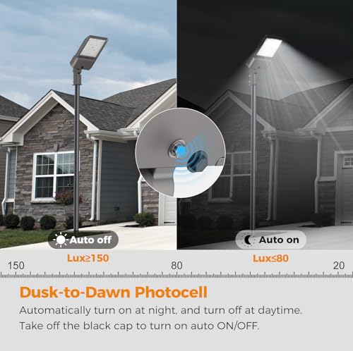 180W LED Parking Lot Light 45000LM Outdoor Street Lights 12 Pack