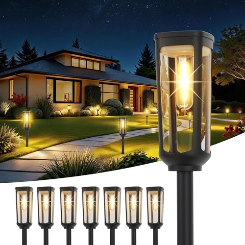 Solar Pathway Lights Outdoor Waterproof