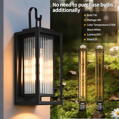 2 Pack Outdoor Wall Lights for House Exterior