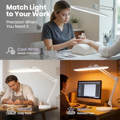 XL 2200 Lumens 20W LED Desk Lamp with Clamp