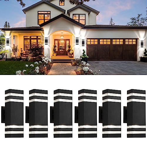 6 Pack Black Outdoor Light Fixtures (6 Count)