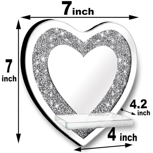 Set of 2 Crystal Crush Diamond Candle Sconces (2 Count)