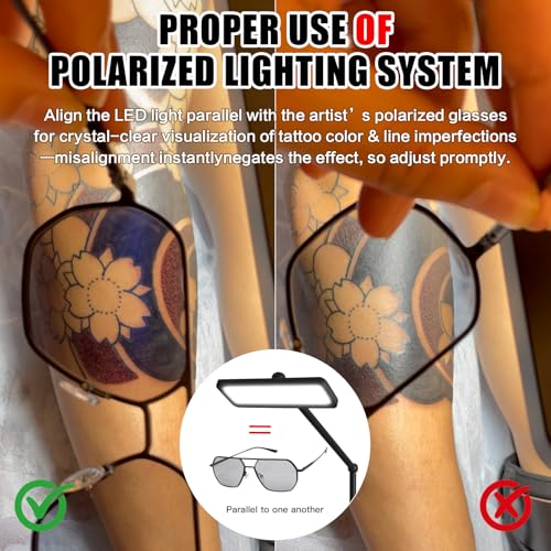 Polarized LED Tattoo Lamp for Tattoo Artists